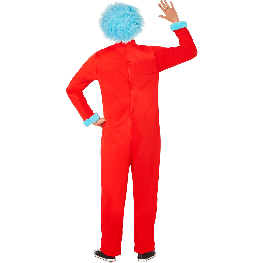 Dr. Seuss, Thing Jumpsuit Adult Costume