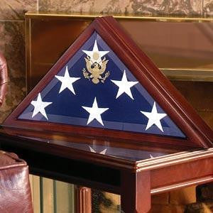 Coffin Flag Case Flag Frame, Flag Display case for Large Flag.