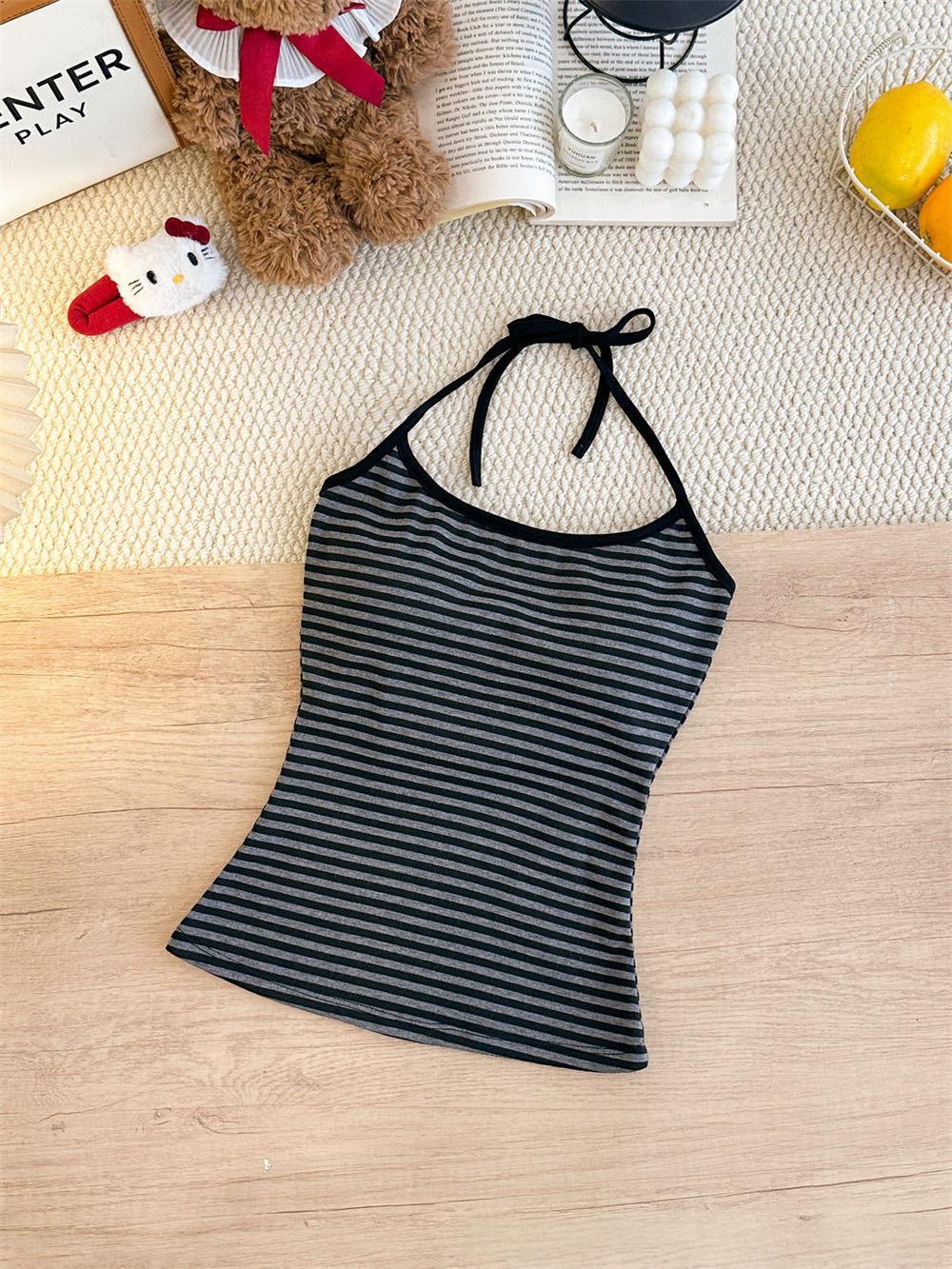 Womens Fashionable Figure-flattering Off-shoulder Halter Strap Dress