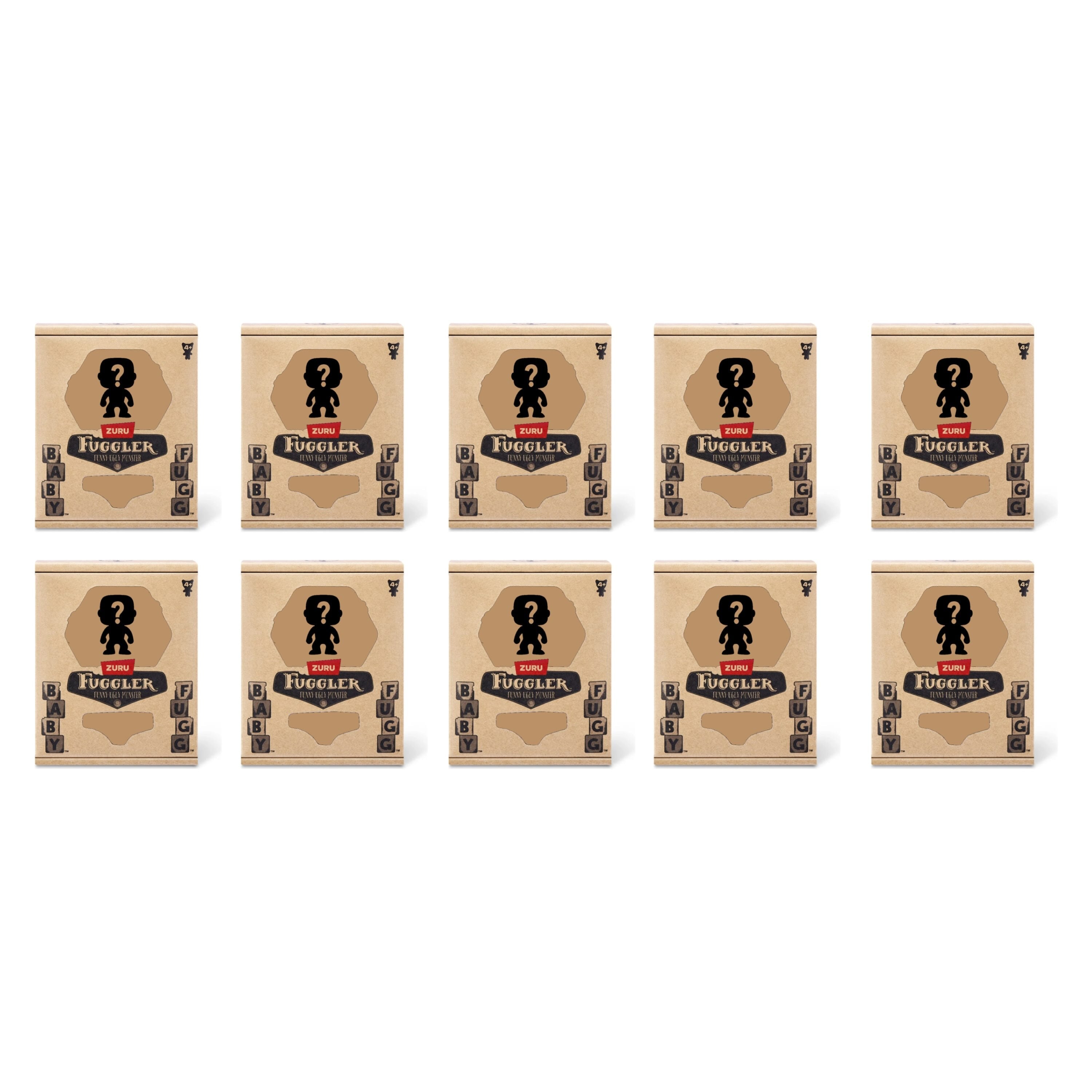 Pack of 10 Zuru Fuggler Baby Fugg 3.5 Inch Plush Toy Mystery Random Assortment