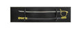Sword Display Plaque Rack Holder Wall Rack, Alternative to Display Case, Black Wood