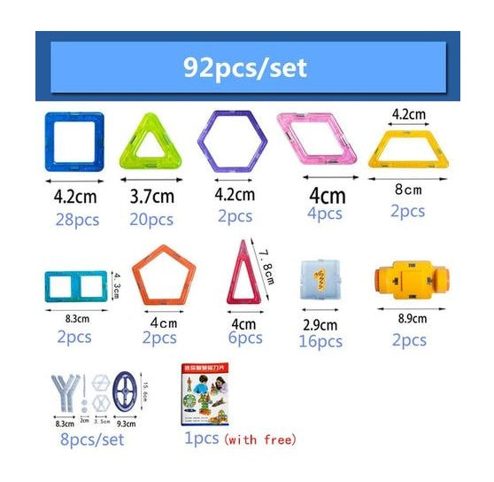 Mini Magnetic Building Pieces