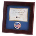 American Flag Medallion Landscape Picture Frame 4 by 6