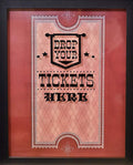 XL 15"X12" - Ticket Shadow Box - Memento Frame - Large Slot on Top of Frame