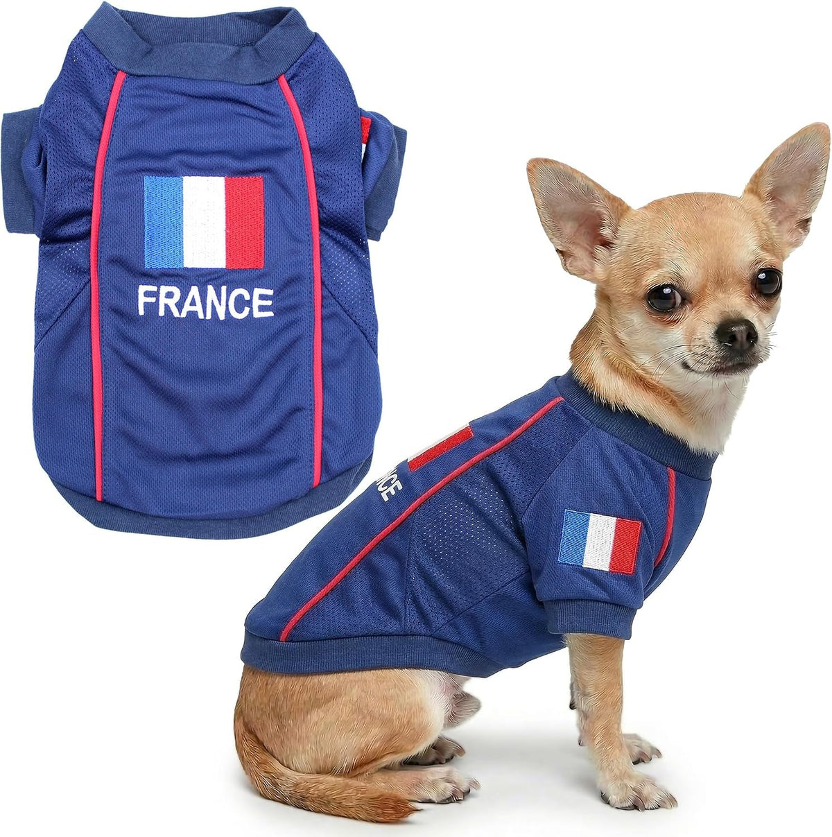 Parisian Pet Breathable Mesh Soccer Jersey for Dogs, XS–5XL