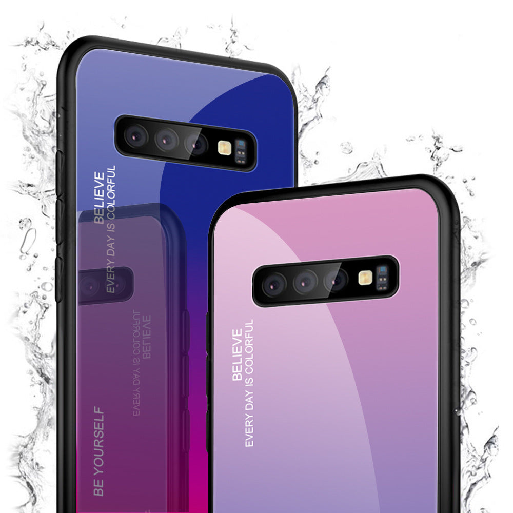 Gradient glass phone case
