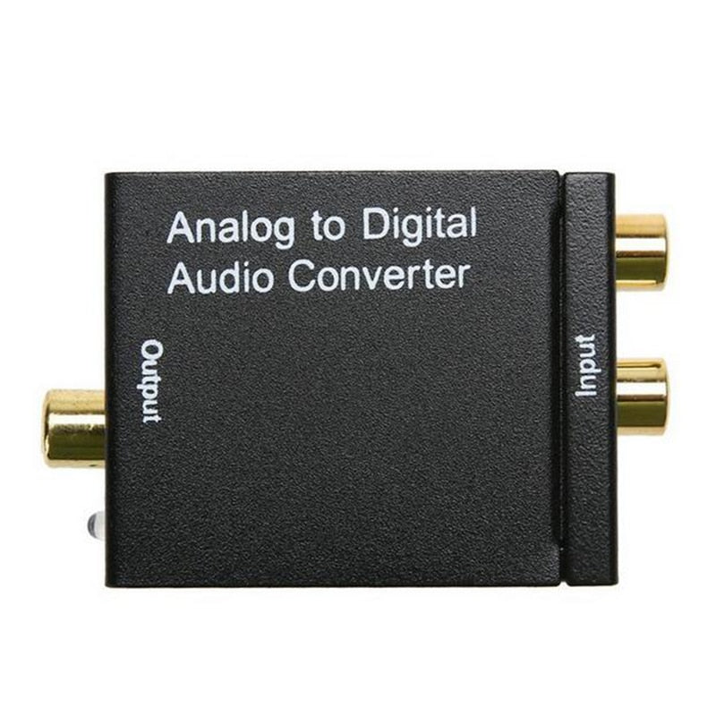 Digital to Analog Audio Converter Adapter Digital Optical Fiber Coaxial RCA Toslink Signal to Analog Audio Converter RCA for DVD