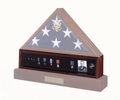 Medal Display Case, Pedestal & Medal Cherry Holder Case