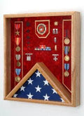 Flag Display case Combo Awards,Shadow Box with 3x5 flag