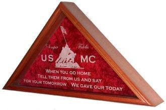 Flag Case - Flag Display Case Shadow Box With Red Felt