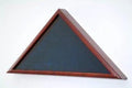 Large Flag Box With Personalized Glass & Mahogany wood material