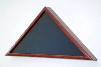 Large Flag Box With Personalized Glass & Mahogany wood material