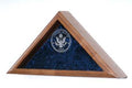 Burial Military Flag Display Case, Shadow Box - Mahogany