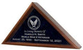 Engraved Flag Display Case, Personalized Flag Display Cases.
