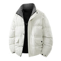 Mens Loose Casual Plus-Thickness Cotton Jacket For Young Men