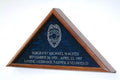 Law Enforcement Flag Case, Sheriff Flag Display Case, Double Strength Glass Panel
