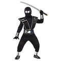 Boy's Silver Mirror Ninja Costume