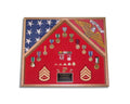 2 Flag Military Shadow Box.