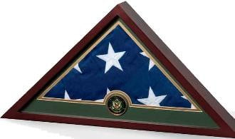 Military Frame, Military Flag Display Case hold a flag up to 5’ x 9.5’
