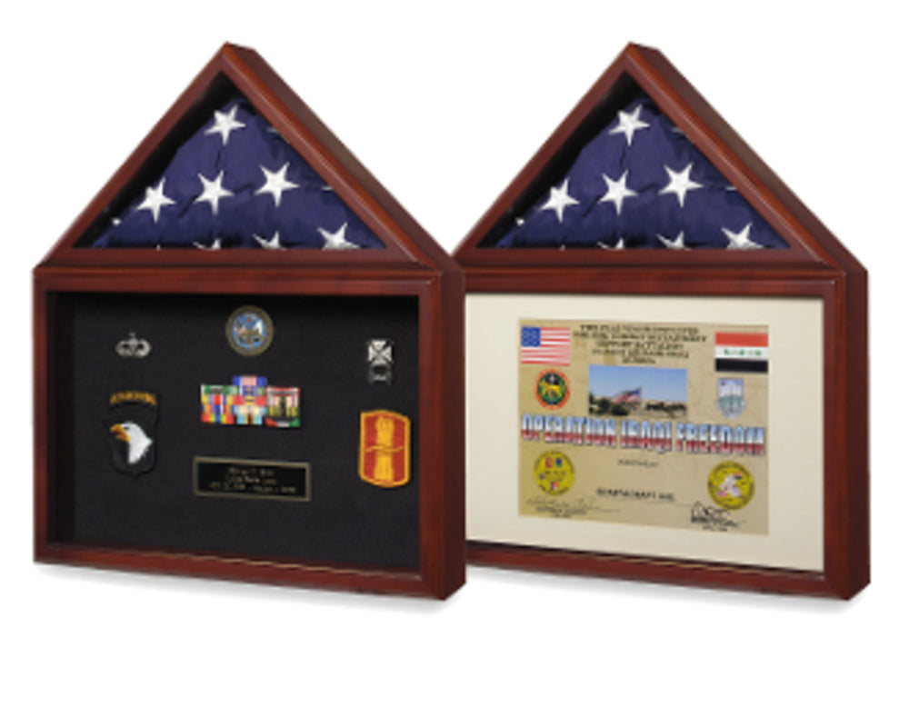 Capitol Flag Presentation Case with Display Shadow Box.