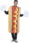Photoreal Adult Hot Dog Costume Tunic Standard