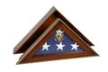 Five Star General Flag Case, Burial Flag Display Case, two piece unit Flag Case