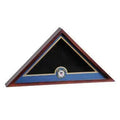 Coast Guard Flag Display Cases, USCG Flag Case with a Medallion - Mahogany