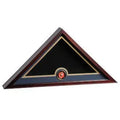 Marine Corps Flag Medallion Display Case - Mahogany