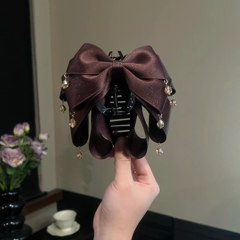 Multi-layer Butterfly Hair Clips With A Sparkling Bow