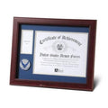 Aim High Air Force Medallion Certificate and Medal frame.