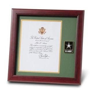 Go Army Medallion, Presidential Memorial Certificate Frame