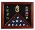 Master Sergeant Flag Display Cases - Master Sergeant Gift, 18 ½" X 17 ½"
