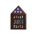 Flag and Badge display cases, Flag and Photo Frame - Walnut
