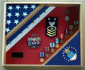 United States Coast Guard Flag Display Case, Coast Guard Gift, USCG shield.