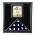 Flag and Certificate Case Black Frame, American Made