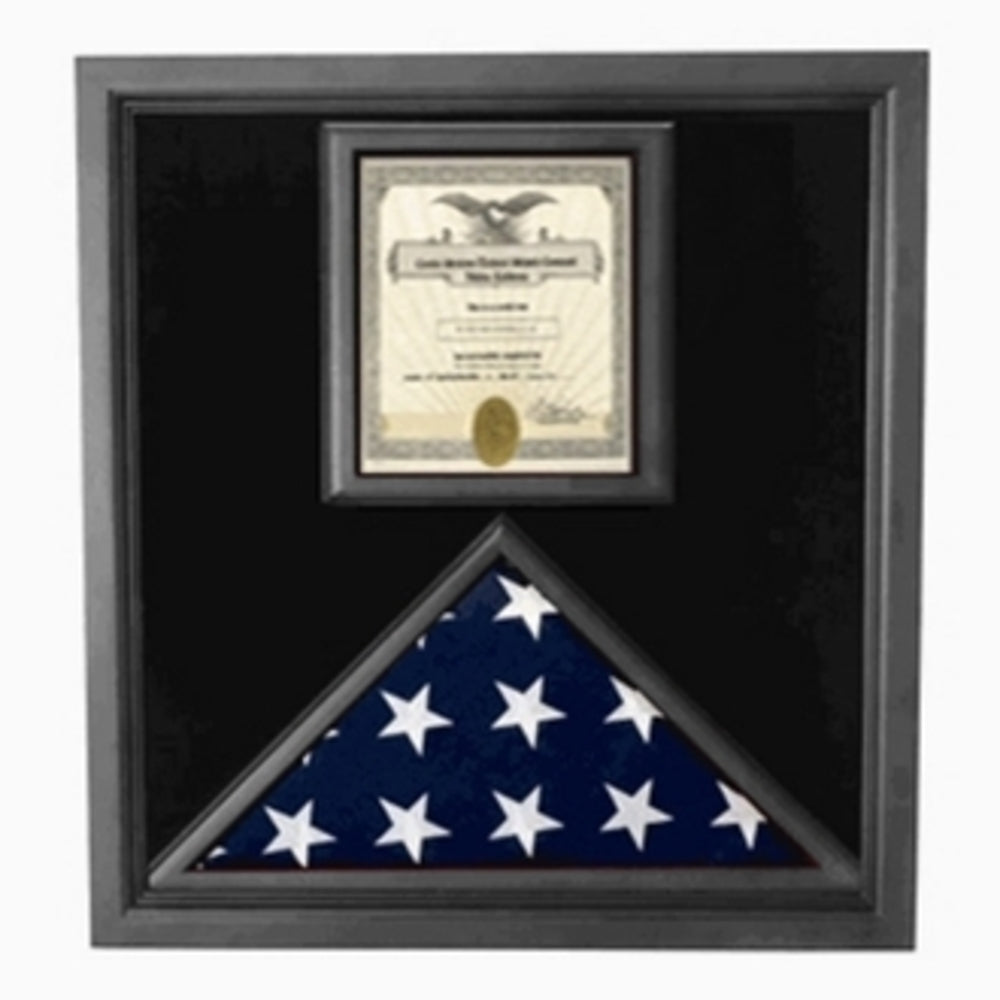 Police Medal and Flag Display Case.