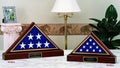 American Flag with Pedestal Display Case - Size 3'X5'