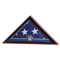Flag Display Case with Coast Guard Medallion, Mahogany