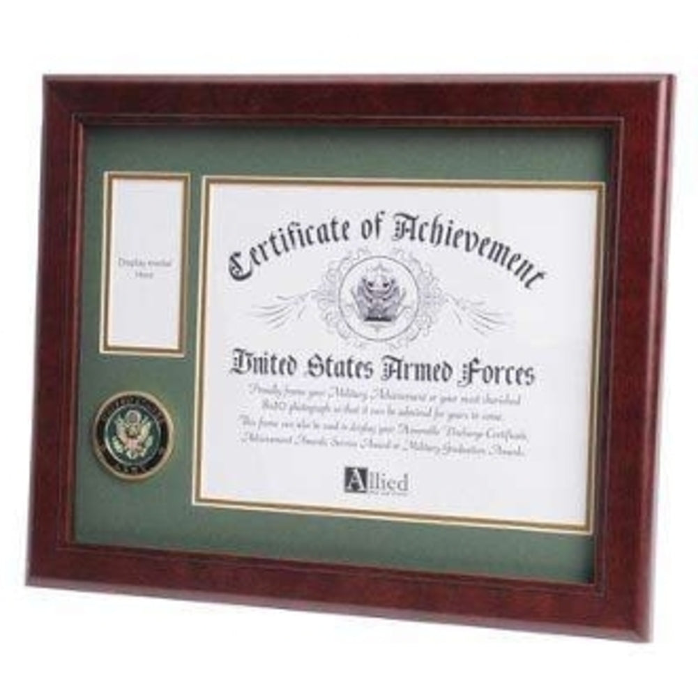 Army 10” x 8” Medallion frame, Army medal with photo frame.