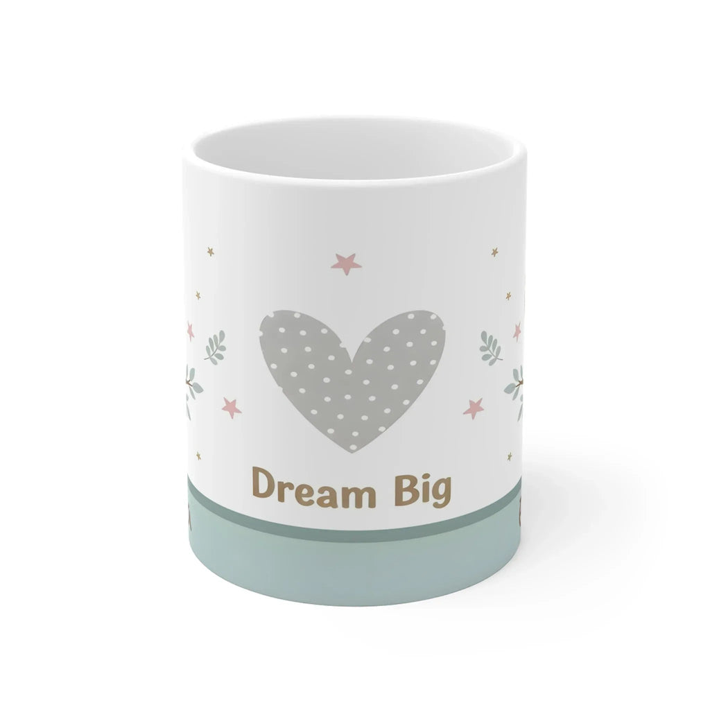 Dream Big Owl Mug — Personalized 11oz Cute Nursery Coffee Cup