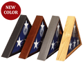 Sergeant Flag Case, Personal Inscription Engraving - Cherry