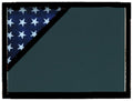 American Medal Badge Photo Flag Display Frame.