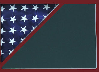 Shadow box to hold a 5’ X 9.5’ flag, Flag medal display frame