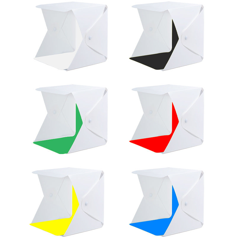 Folding Studio Adjustable Still Life Fill Light Shooting Soft Light Box with Six Color Back Cloth