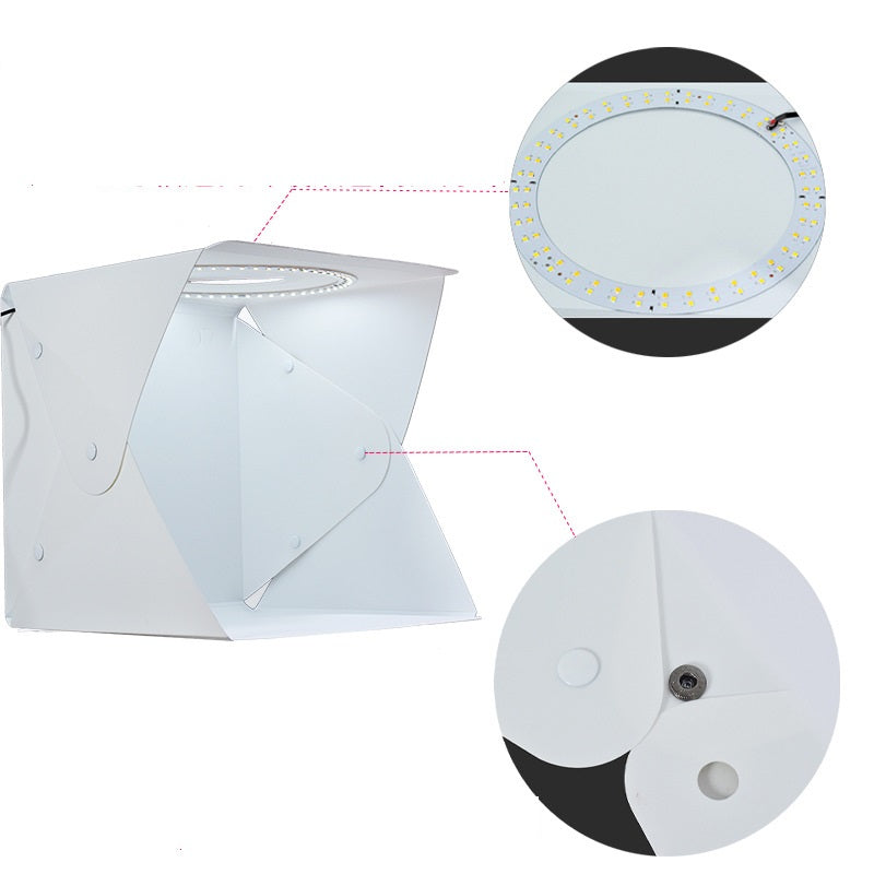 Folding Studio Adjustable Still Life Fill Light Shooting Soft Light Box with Six Color Back Cloth