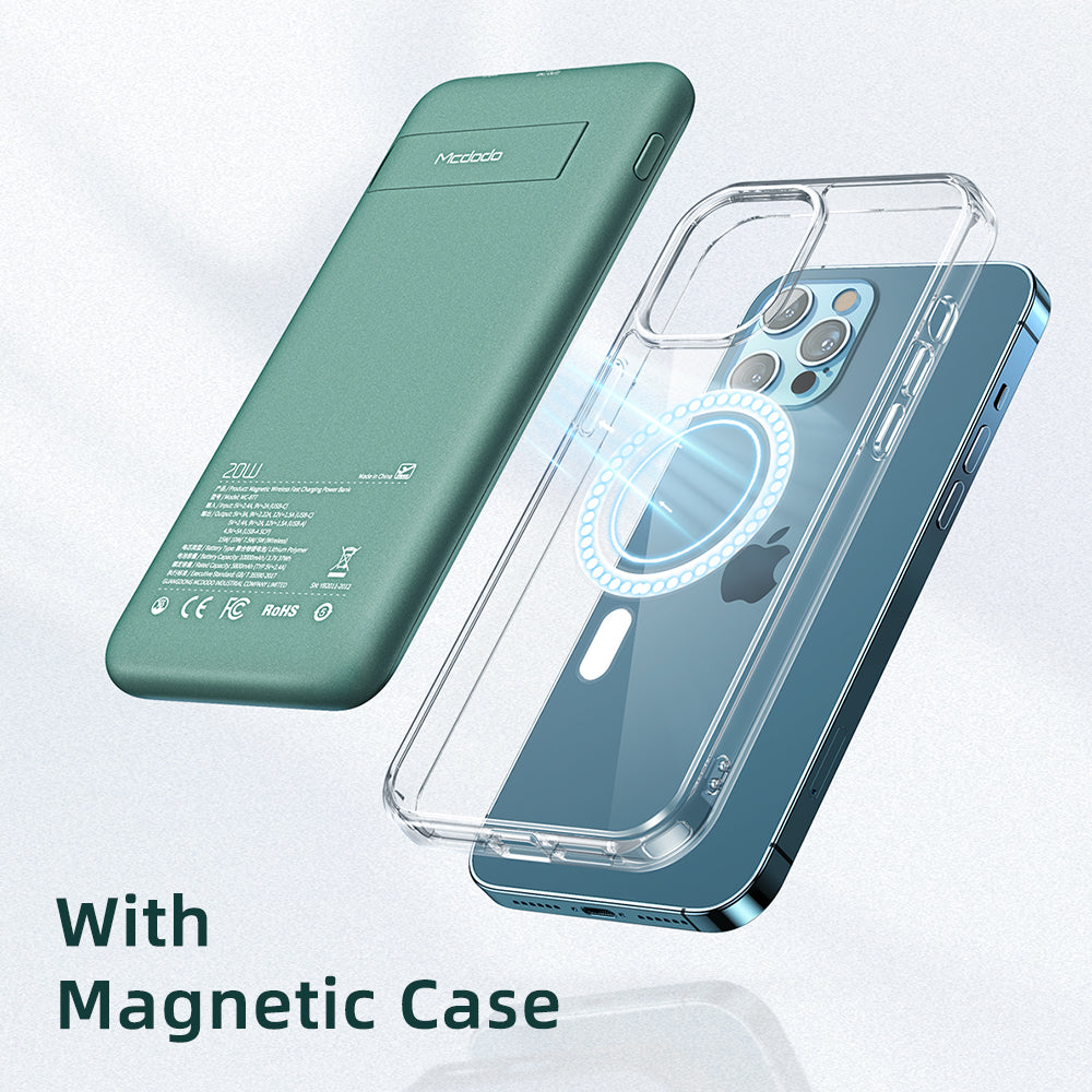 Magnetic Wireless Charging Treasure Back Clip Power Bank