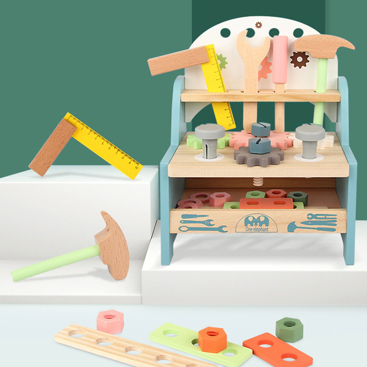 Little Fix-It Wooden Tool Bench