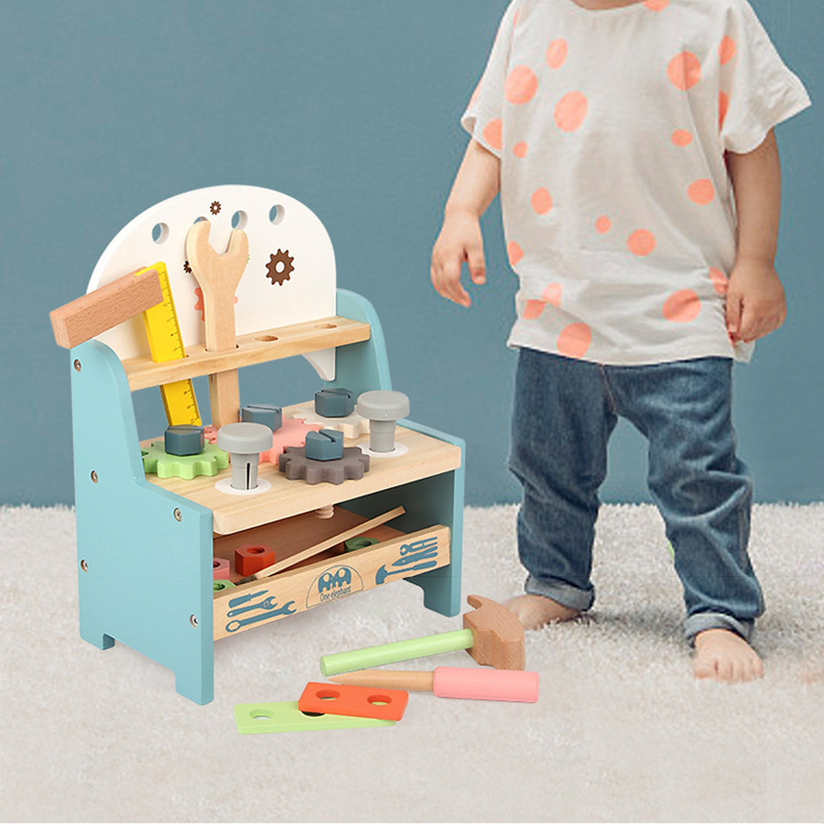 Little Fix-It Wooden Tool Bench