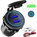 Motorcycle Boat  Car Charger Dual  Fast Charge Modified Car Charger