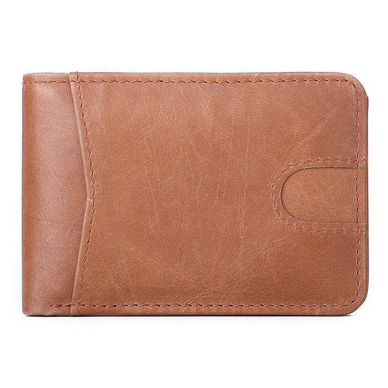 European and American RFID Men's Leather Wallet